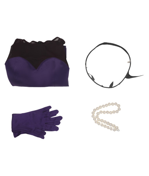 Vintage 1960s Purple Gown 4Pcs Set Halloween Costume