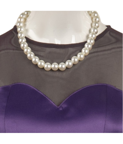 Vintage 1960s Purple Gown 4Pcs Set Halloween Costume