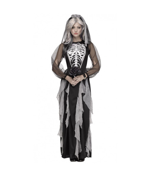 Ghost Bride Senorita Dress Day of the Dead Women Halloween Costume