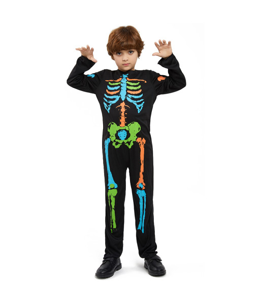 Kids Funky Punky Bones Outfit Day of the Dead Halloween Costume