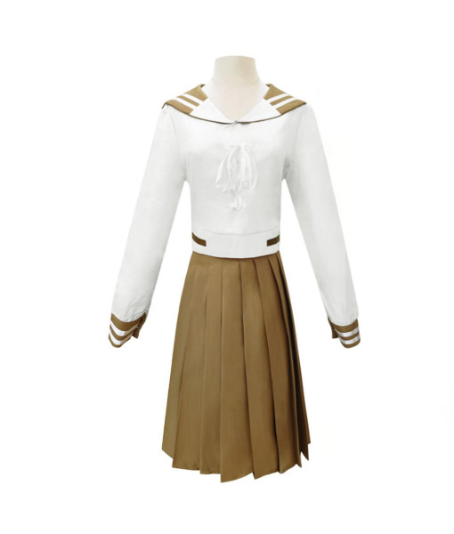 Women khaki Long Skirt Sailor Skirt School Uniform JK Uniform Halloween Costume 