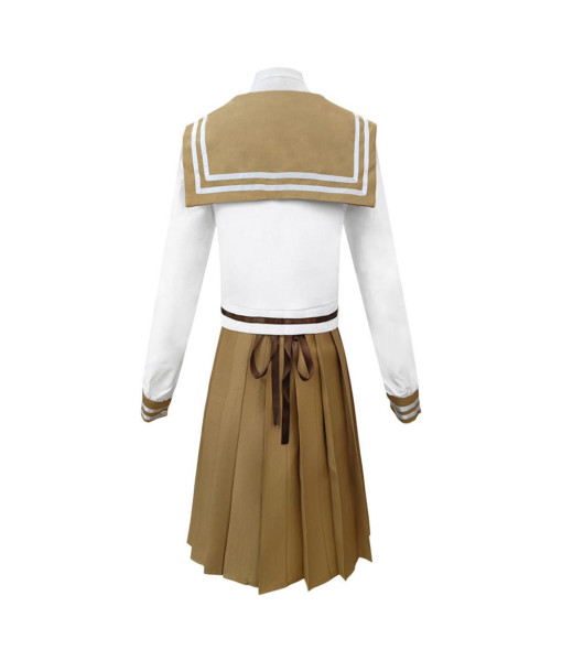 Women khaki Long Skirt Sailor Skirt School Uniform JK Uniform Halloween Costume 