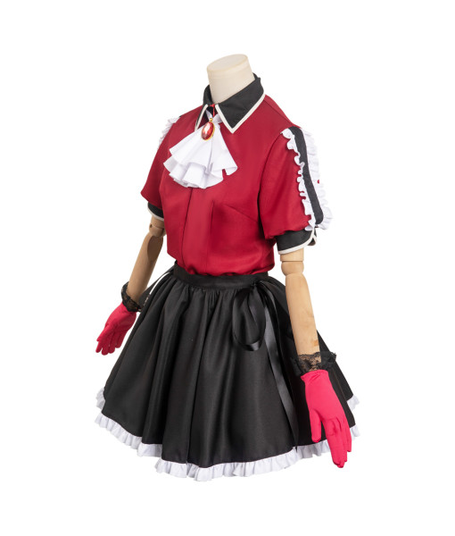 Women Red Suit Idol Singer Stage Halloween Costume