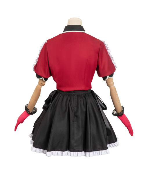 Women Red Suit Idol Singer Stage Halloween Costume