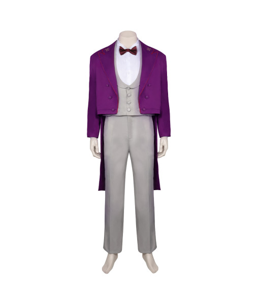 Men 1960s Purple Suit Tuxedo Pron Formal Occassion Uniform