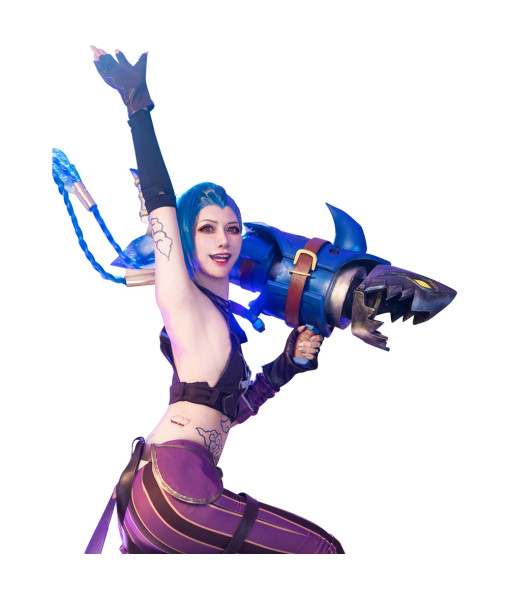 Jinx League of Legends-LoL Uniform Outfits Halloween Carnival Suit Cosplay Costume