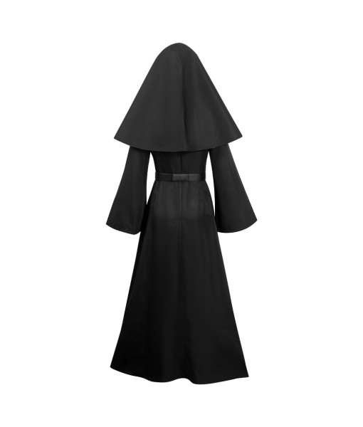 Women Black Nun Dress Role Play Horror Halloween Costume