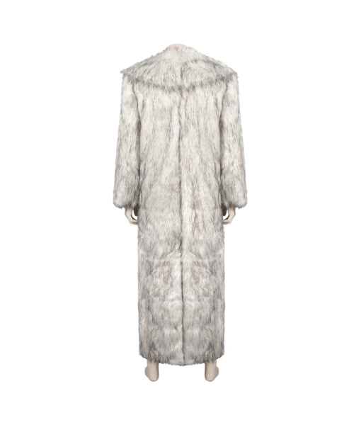 Adult 60s Retro Faux Fur Fleece Coat Luxury Halloween Costume