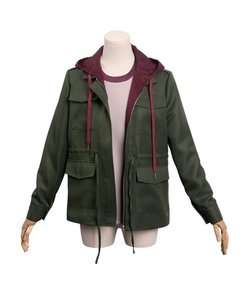 Women Olive Green Hoodie Lining Casual Outfit