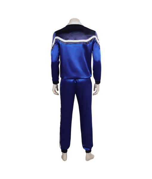 Men Blue Sweat Suit Sportswear Outfit