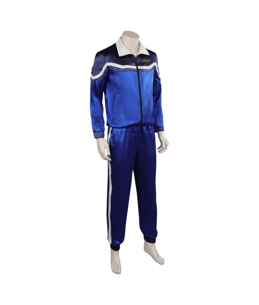 Men Blue Sweat Suit Sportswear Outfit