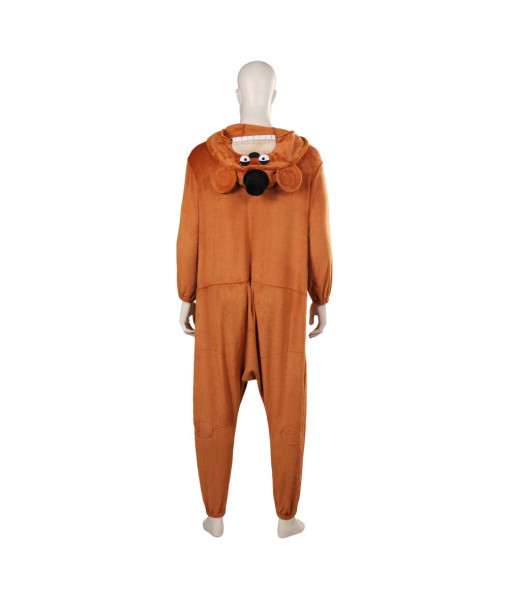 Adult Brown Bear Pajamas Animal Onesie Halloween Costume