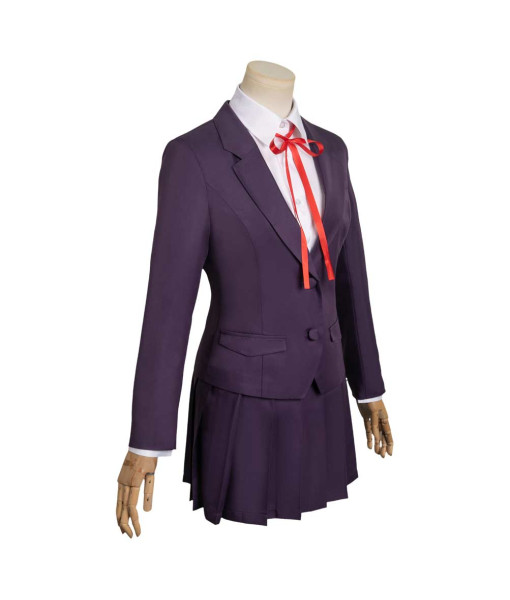 Women Claret School Uniform Suit JK Girl Halloween Costume