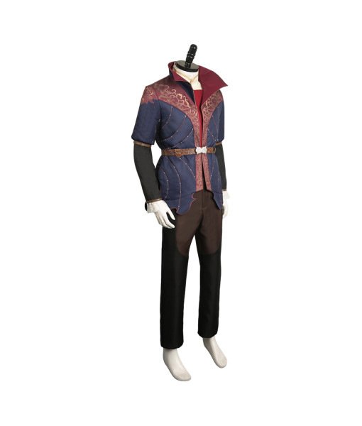 Men Medieval Fantasy Royal Printed Prince Halloween Costume