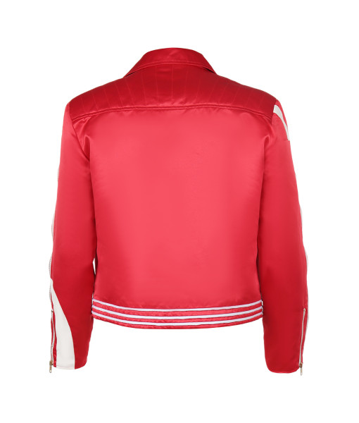 Men 80s Retro Rockstar Red Jacket Halloween Costume