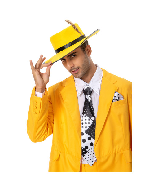 Stanley Ipkiss The Mask Jim Carrey Yellow Suit Men Uniform Cosplay Costume