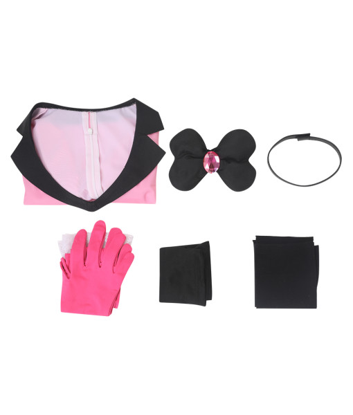 Pink Spider Suit 6Pcs Set Outfit Halloween Costume