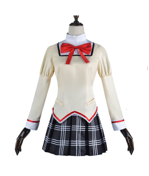 Women Beige School Uniform JK Girl Halloween Costume