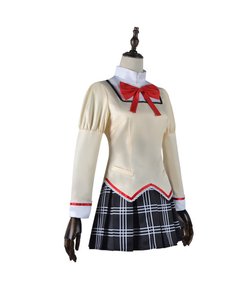 Women Beige School Uniform JK Girl Halloween Costume