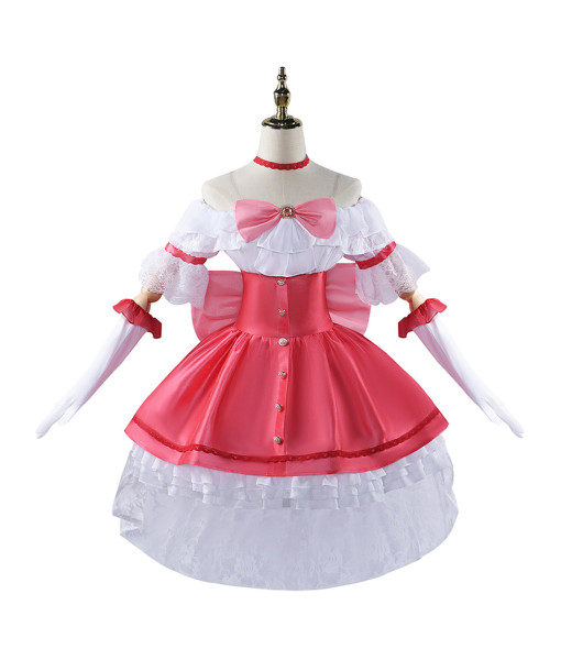 Women Pink Lolita Skirt Uniform Halloween Costume