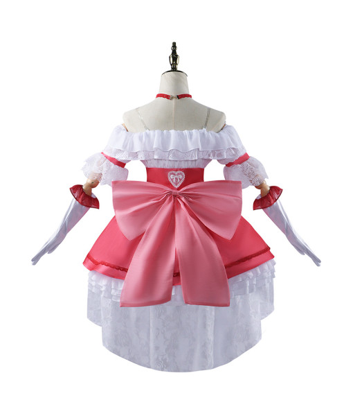 Women Pink Lolita Skirt Uniform Halloween Costume