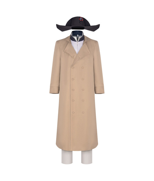 Men French General Cream Coat Halloween Costume