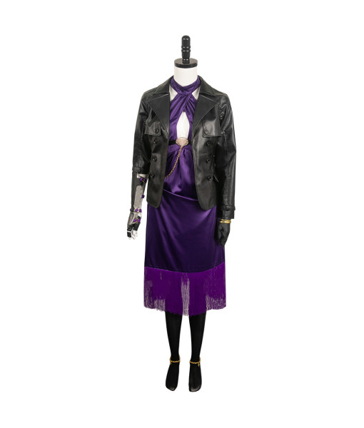 Nina Williams Tekken 8 Black Coat Cosplay Costume