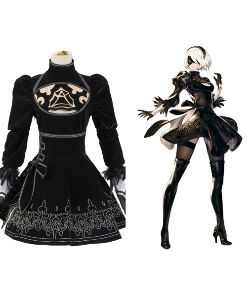2B NieR:Automata Uniform Dress Cosplay Costume