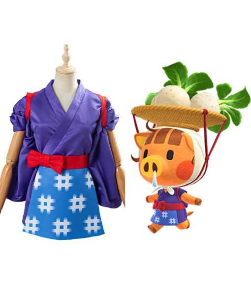Daisy Mae Game Animal Crossing Cosplay Costume Women Kimono Outfit Halloween Carnival Costume