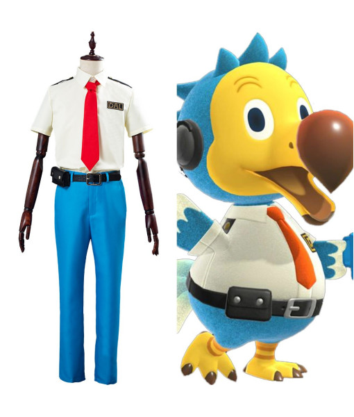 Orville/Wilbur Animal Crossing Dodo Airlines Pilot Unifrom Outfit Halloween Carnival Costumes for Adult Cosplay Costume