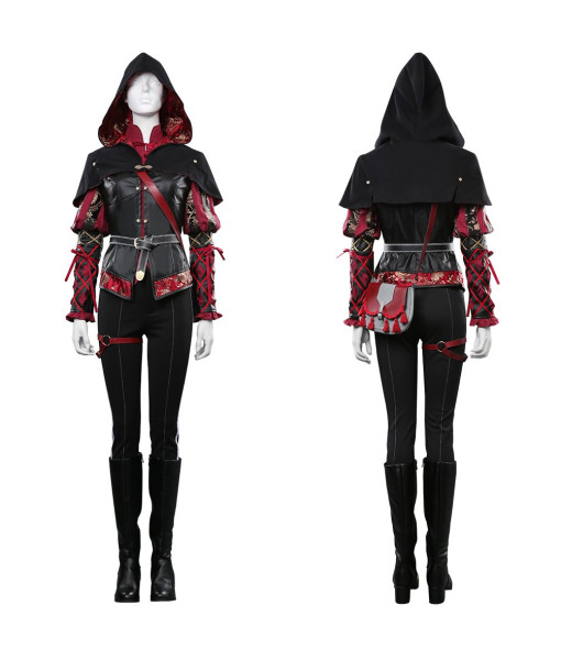The Witcher 3-Anna Henrietta Coat Outfit Halloween Carnival Costume Cosplay Costume