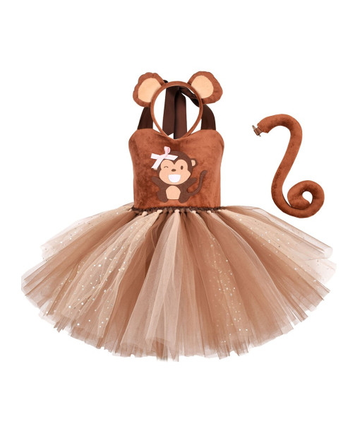 Animal Monkey TuTu Dress Halloween Cosplay Costume
