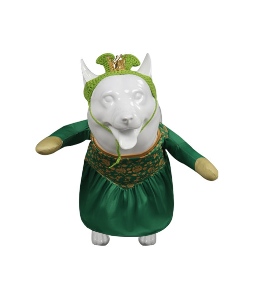 Pet Clothes Green Princess Dress Halloween Costume