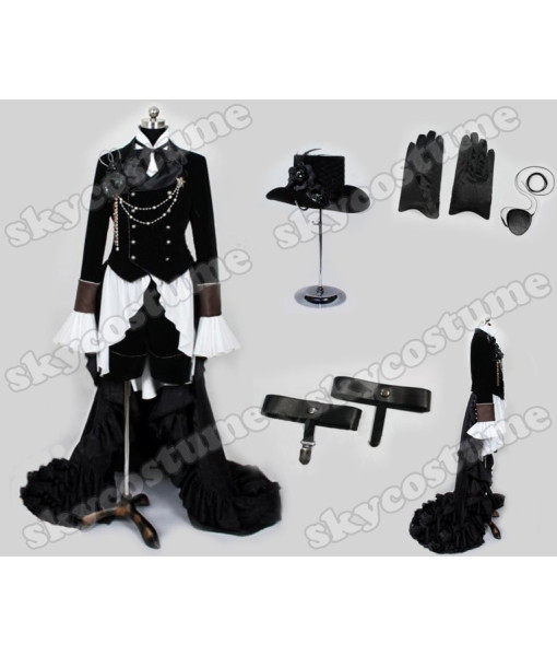Kuroshitsuji Black Butler Ciel Phantom Cosplay Costume from Black Butler