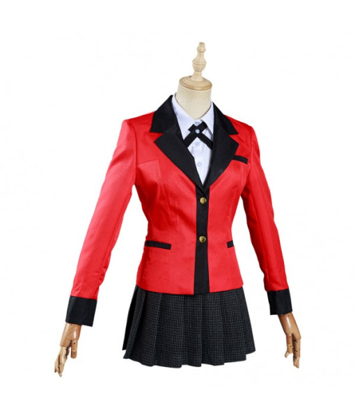 Kakegurui: Compulsive Gambler Yomoduki Runa Shirt Skirt Outfit Halloween Carnival Suit Cosplay Costume