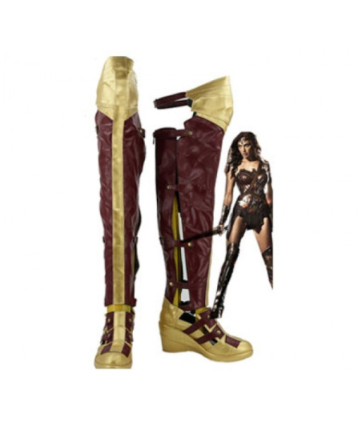 Wonder Woman Batman v Superman:Dawn of Justice Cosplay Shoes Boots 