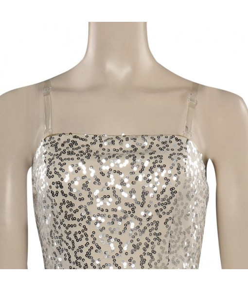 1980s Disco Gillter Flared Jumpsuit Women Halloween Costume