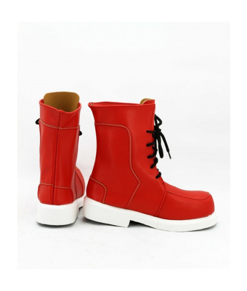 Men Red Boots Shoes Halloween Costume Accessories