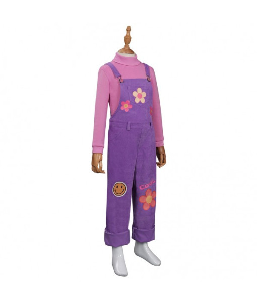 Abby Turning Red Kids Outfits Halloween Cosplay Costume