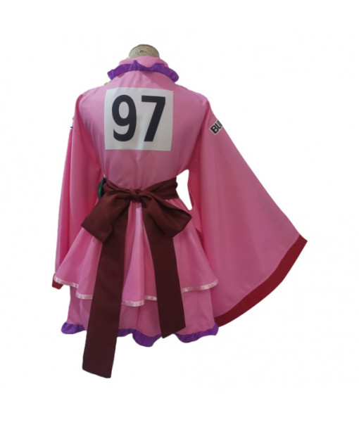 Women Pink Kimono Lolita Dress Halloween Costume