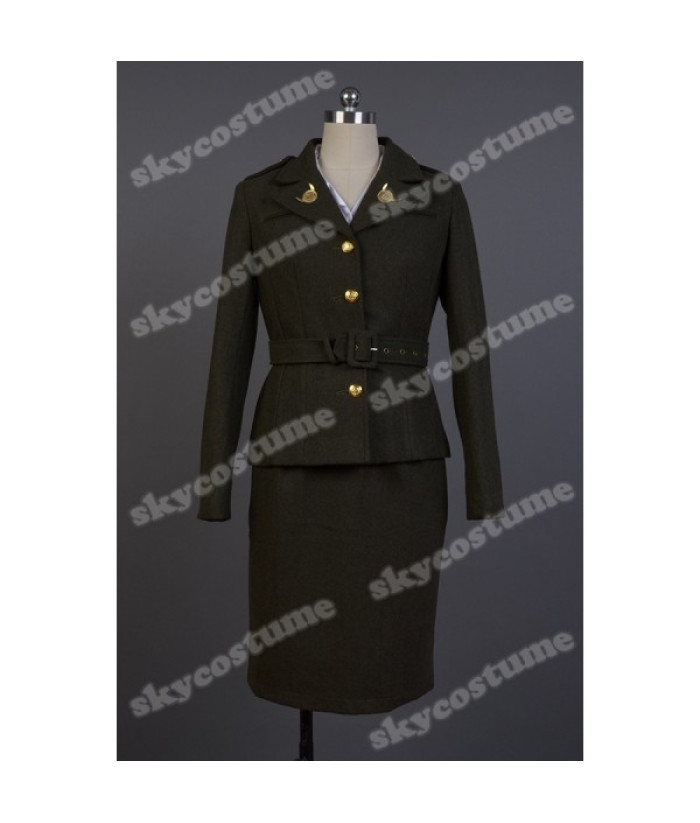 Captain America: The First Avenger Agent Peggy Carter Suit Cosplay ...