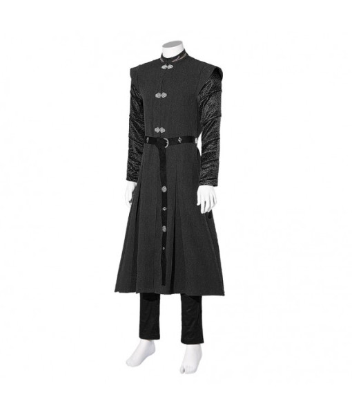 Men Medieval Fantasy Black Outfit Prince Full Set Halloween Costume