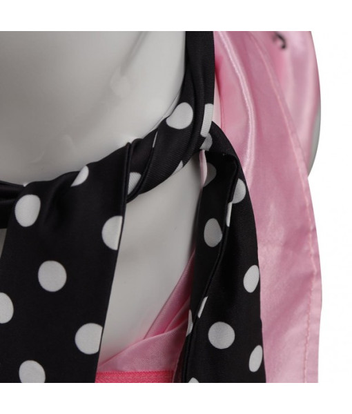 1980s Pink Jacket Black Silk Pet Halloween Costume
