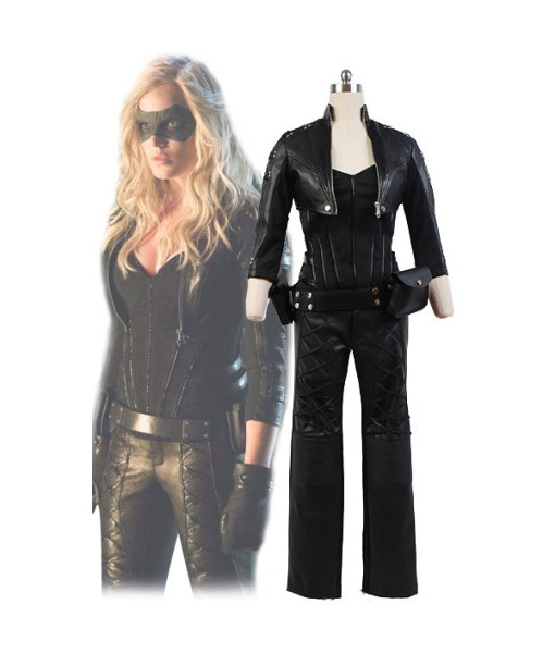 Green Arrow Black Canary Sara Lance Artificial Leather Outfit Movie Cosplay Costume from Green Arrow