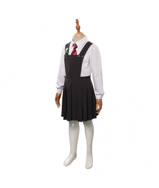 Girl Black Dress Uniform Musical Stage Kids Halloween Costume