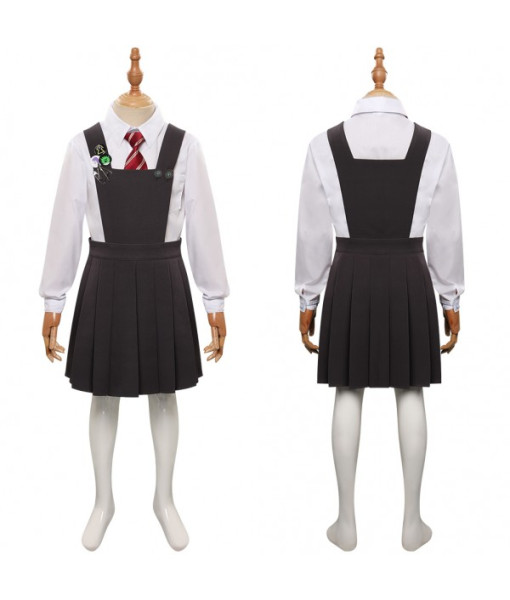Girl Black Dress Uniform Musical Stage Kids Halloween Costume