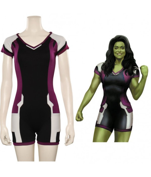 Jennifer Walters She-Hulk: Attorney at Law Costume Jumpsuit Halloween Cosplay Costume