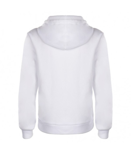 Women White Hoodie Casual Outfit