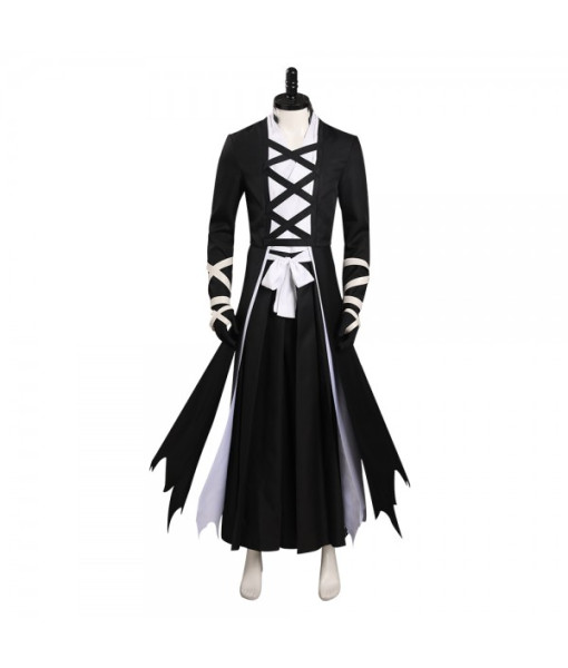 Men Strip Black Kimono Stylish Japanese Yukata Halloween Costume