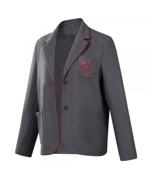 Women Royal Grey Suit Coat School Uniform